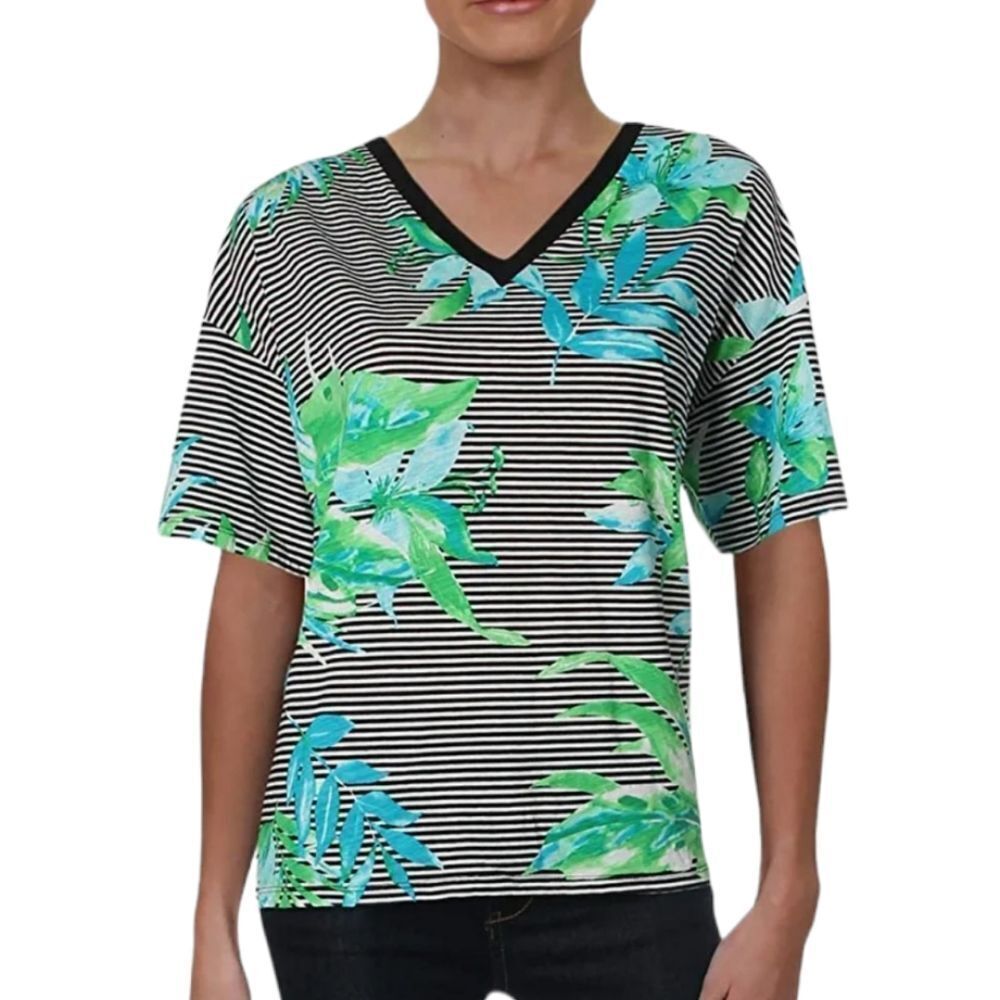 NEW LAUREN Ralph Lauren striped jungle top L
